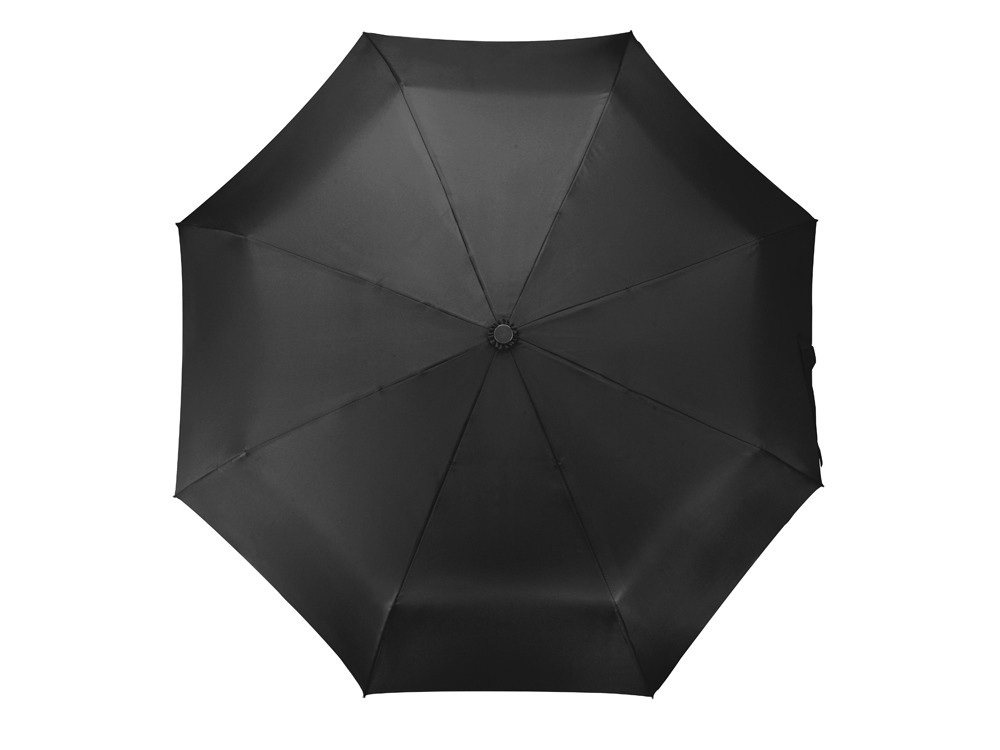 Зонт складной Tempe, механический, 3 сложения, с чехлом, черный - фото 6 - id-p215146936