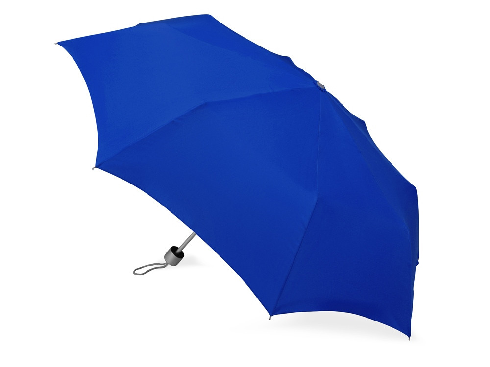 Зонт складной Tempe, механический, 3 сложения, с чехлом, синий - фото 2 - id-p215146939