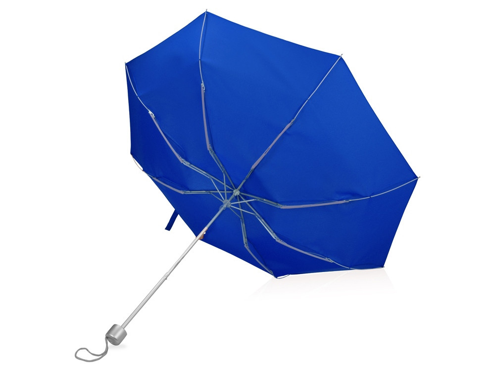 Зонт складной Tempe, механический, 3 сложения, с чехлом, синий - фото 3 - id-p215146939