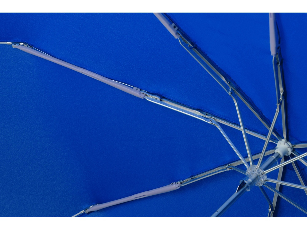 Зонт складной Tempe, механический, 3 сложения, с чехлом, синий - фото 7 - id-p215146939