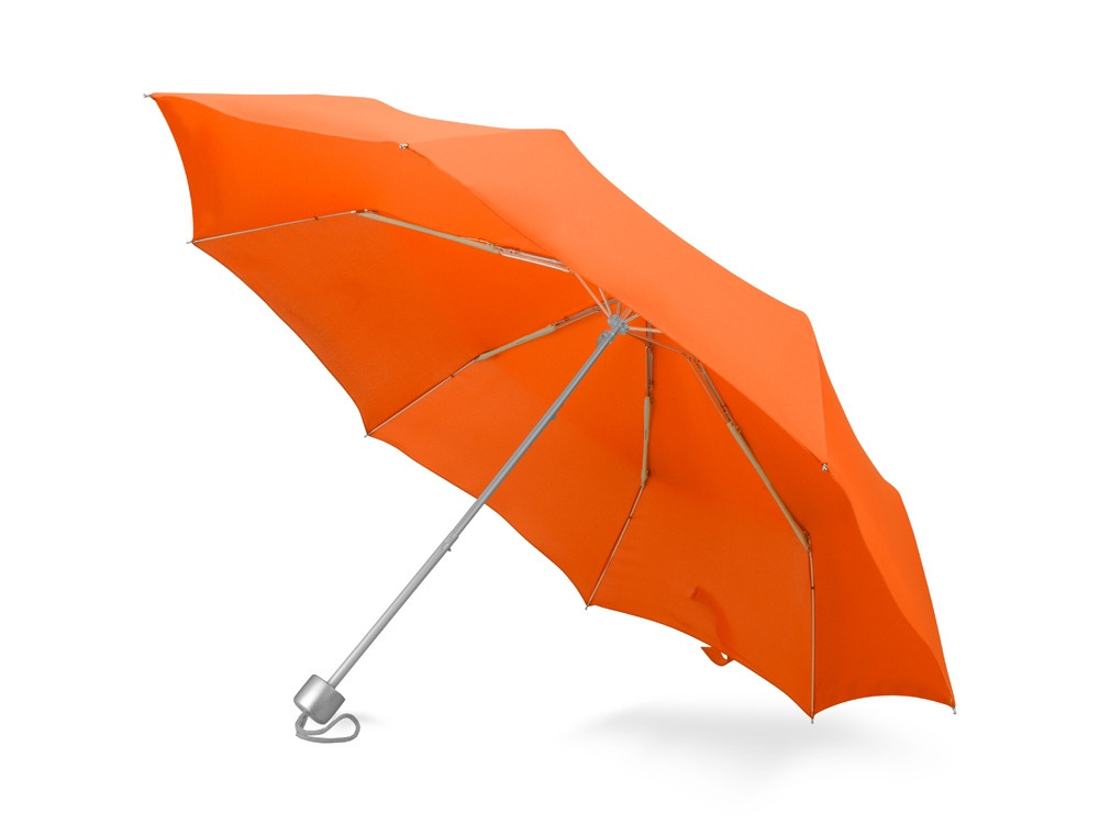 Зонт складной Tempe, механический, 3 сложения, с чехлом, оранжевый - фото 1 - id-p215146941