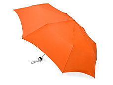 Зонт складной Tempe, механический, 3 сложения, с чехлом, оранжевый, фото 2