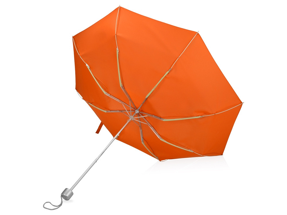 Зонт складной Tempe, механический, 3 сложения, с чехлом, оранжевый - фото 3 - id-p215146941