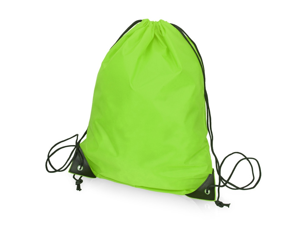 Рюкзак-мешок на шнуровке Reviver из переработанного пластика, зеленое яблоко - фото 1 - id-p215148861