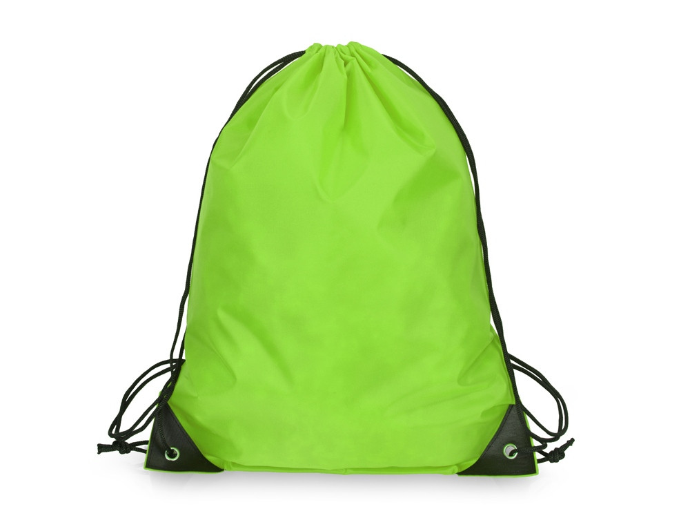 Рюкзак-мешок на шнуровке Reviver из переработанного пластика, зеленое яблоко - фото 2 - id-p215148861