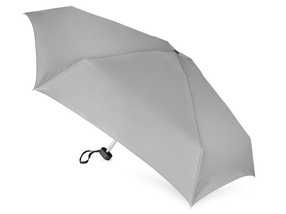 Зонт складной Frisco, механический, 5 сложений, в футляре, серый - фото 2 - id-p215146942