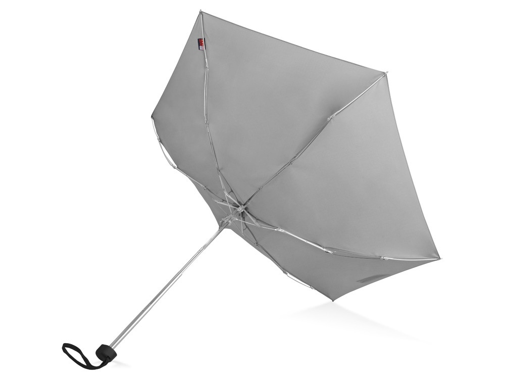 Зонт складной Frisco, механический, 5 сложений, в футляре, серый - фото 3 - id-p215146942