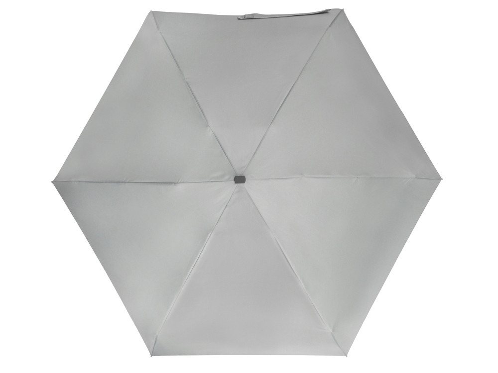 Зонт складной Frisco, механический, 5 сложений, в футляре, серый - фото 4 - id-p215146942