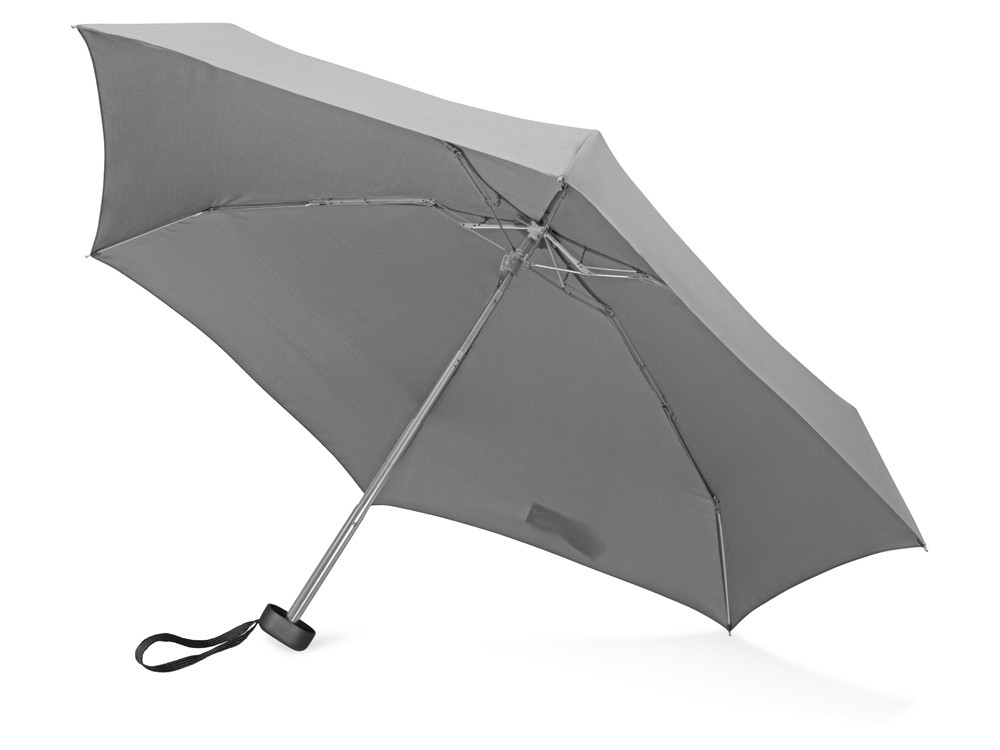 Зонт складной Frisco, механический, 5 сложений, в футляре, серый - фото 5 - id-p215146942