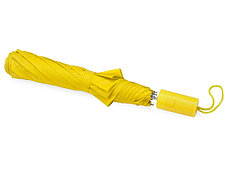Зонт складной Tulsa, полуавтоматический, 2 сложения, с чехлом, желтый, фото 3