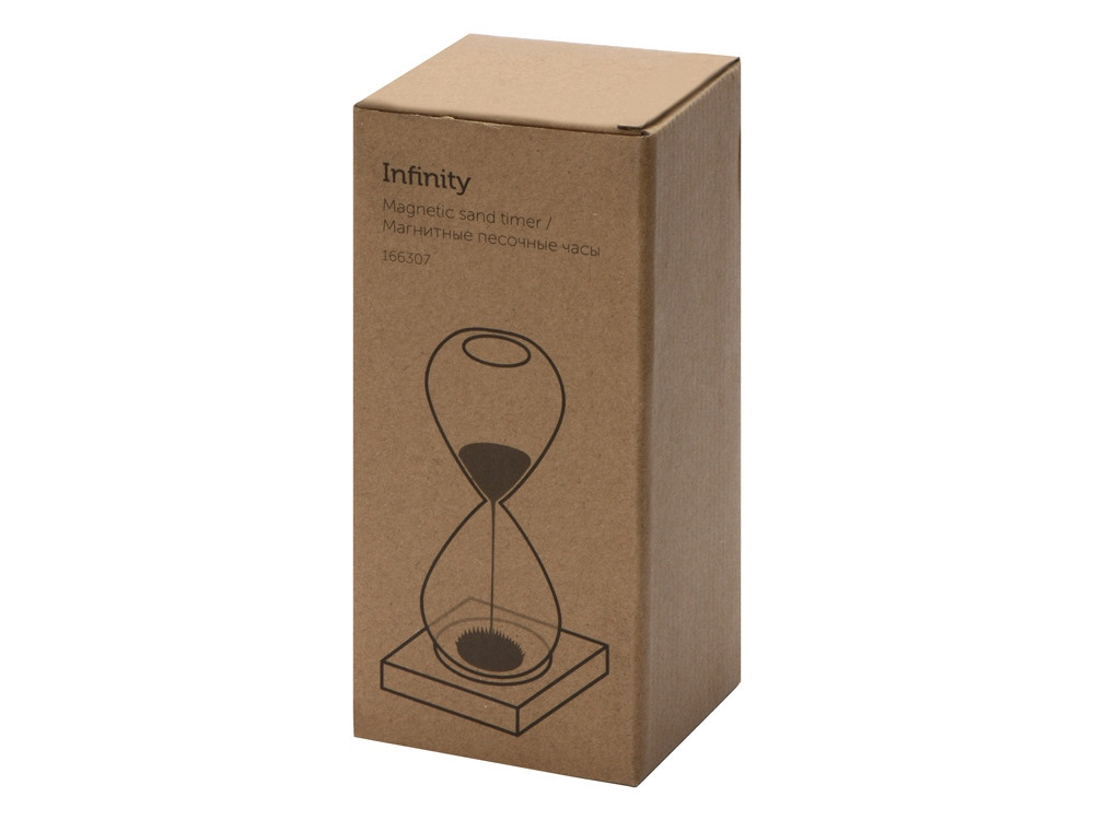 Песочные магнитные часы на деревянной подставке Infinity - фото 3 - id-p215148866