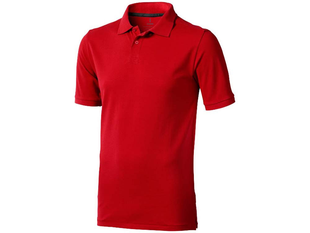 Calgary мужская футболка-поло с коротким рукавом, красный - фото 2 - id-p215145974