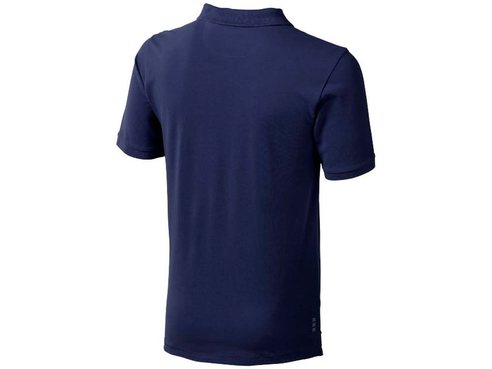 Calgary мужская футболка-поло с коротким рукавом, темно-синий - фото 2 - id-p215145975