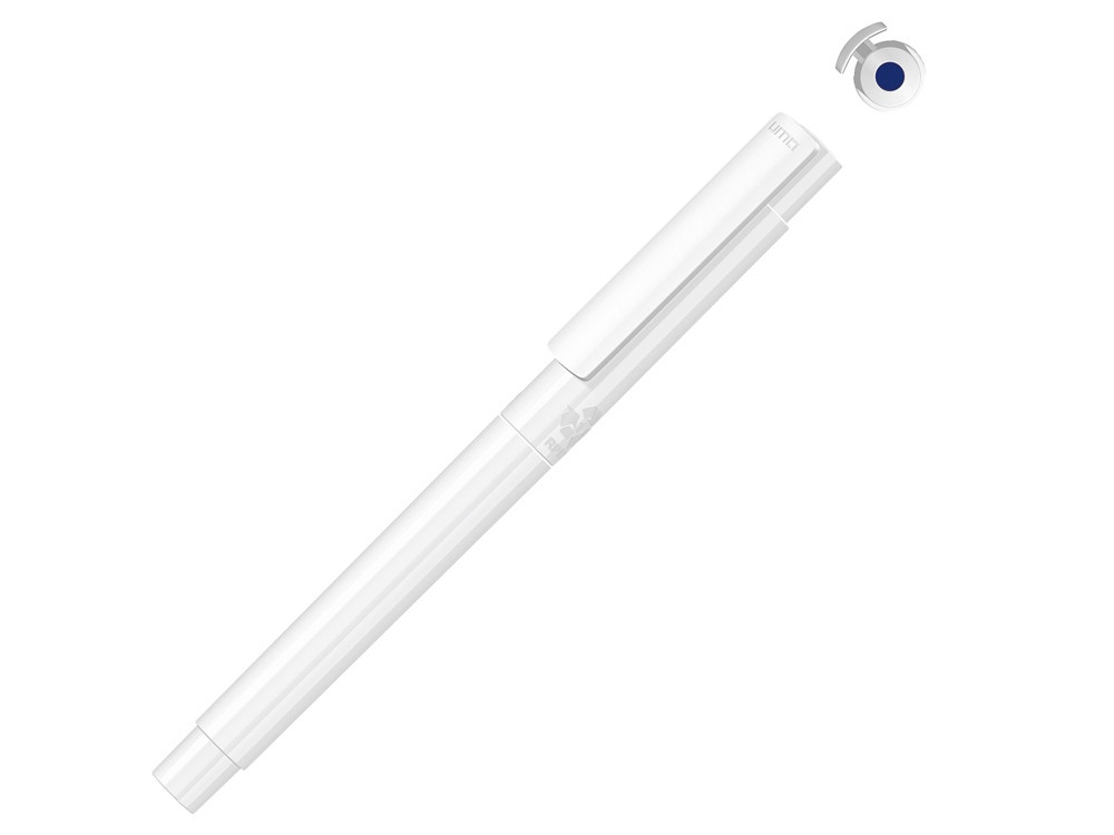 Капиллярная ручка в корпусе из переработанного материала rPET RECYCLED PET PEN PRO FL, белый с синим - фото 1 - id-p215149853