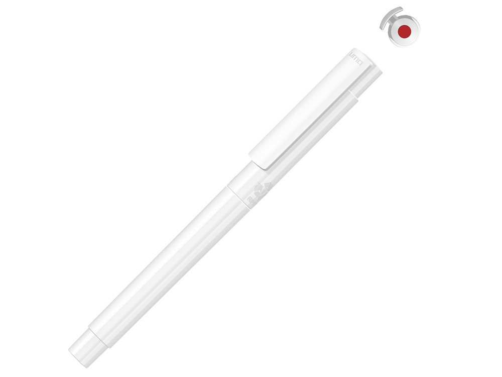 Капиллярная ручка в корпусе из переработанного материала rPET RECYCLED PET PEN PRO FL, белый с красным - фото 1 - id-p215149854