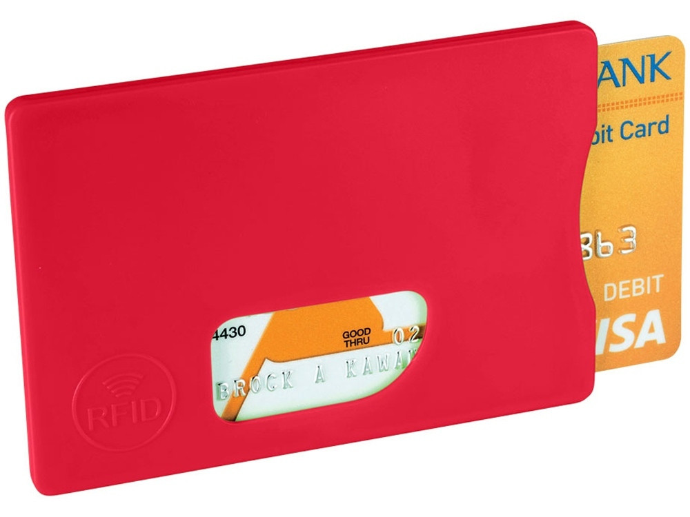 Защитный RFID чехол для кредитной карты Arnox, красный - фото 1 - id-p215152785