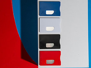 Защитный RFID чехол для кредитной карты Arnox, красный, фото 3
