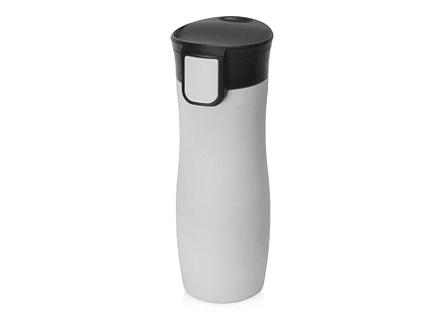 Вакуумная термокружка с кнопкой Streamline, Waterline, soft-touch, серый, фото 2