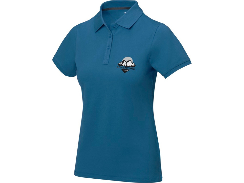 Calgary женская футболка-поло с коротким рукавом, tech blue (деним) - фото 6 - id-p215145987