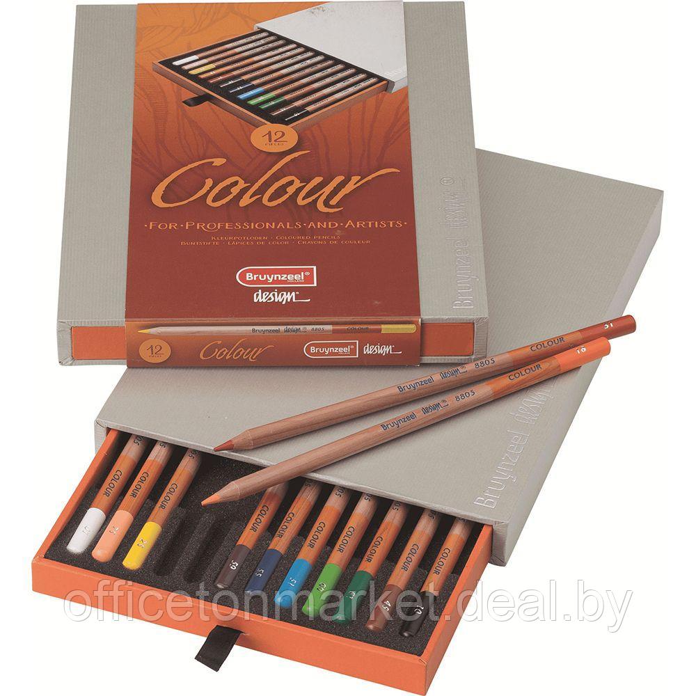 Набор цветных карандашей "Design color", 12 цветов - фото 1 - id-p214661129