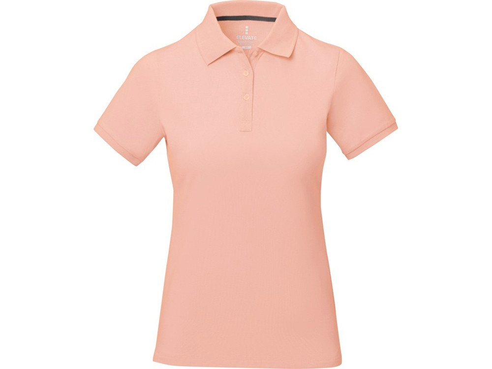 Calgary женская футболка-поло с коротким рукавом, pale blush pink - фото 2 - id-p215145990