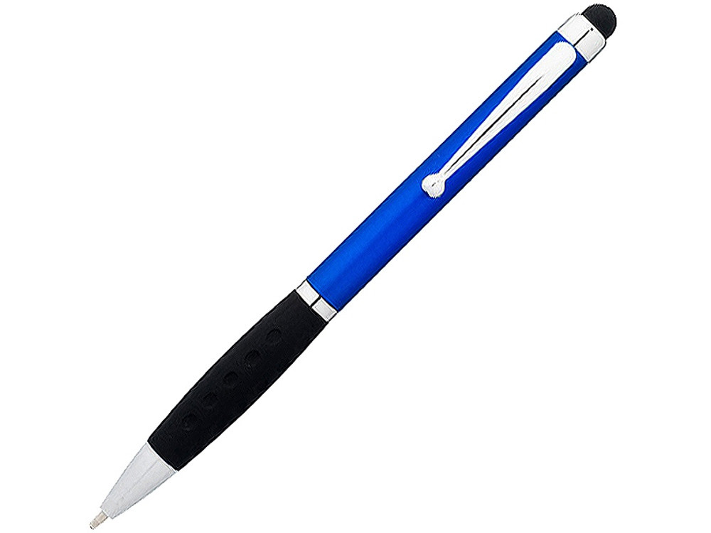 Ручка-стилус шариковая Ziggy черные чернила, синий/черный - фото 1 - id-p215146020