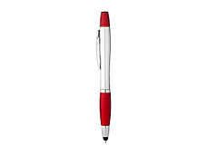 Ручка-стилус Nash с маркером, красный/серебристый, фото 2