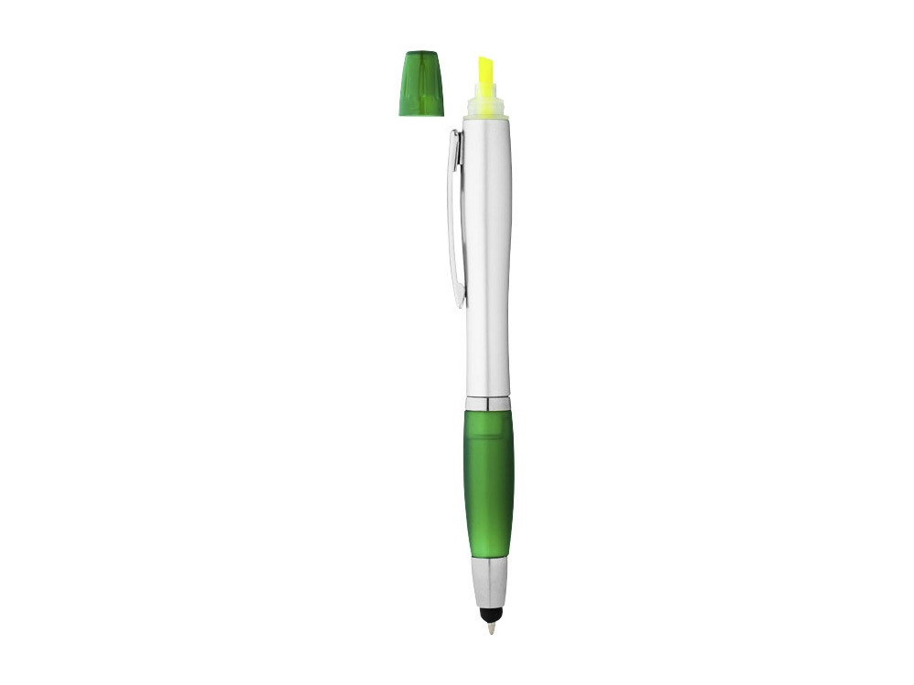 Ручка-стилус Nash с маркером, зеленый/серебристый - фото 5 - id-p215146022