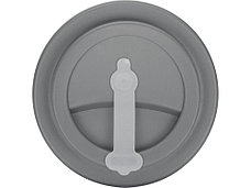 Пластиковый стакан Take away с двойными стенками и крышкой с силиконовым клапаном, 350 мл, белый/серый, фото 3