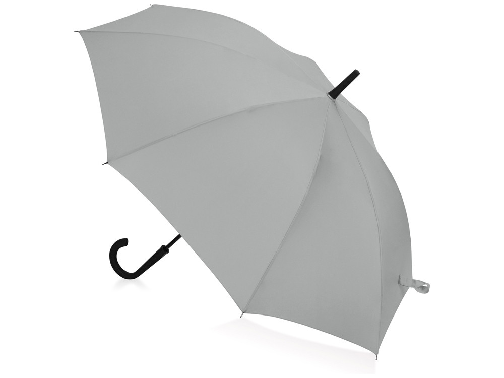 Зонт-трость Bergen, полуавтомат, серый - фото 2 - id-p215147013