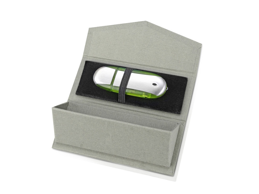 Подарочная коробка для флеш-карт треугольная, серый - фото 2 - id-p215149915