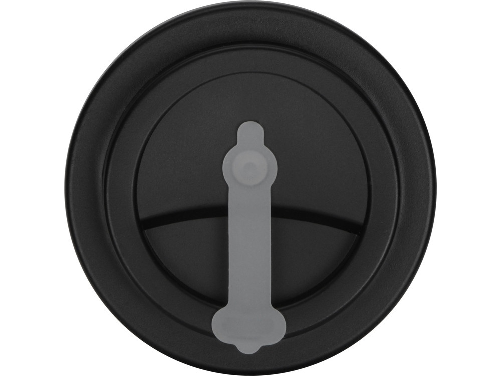 Пластиковый стакан Take away с двойными стенками и крышкой с силиконовым клапаном, 350 мл, белый/черный - фото 5 - id-p215148932