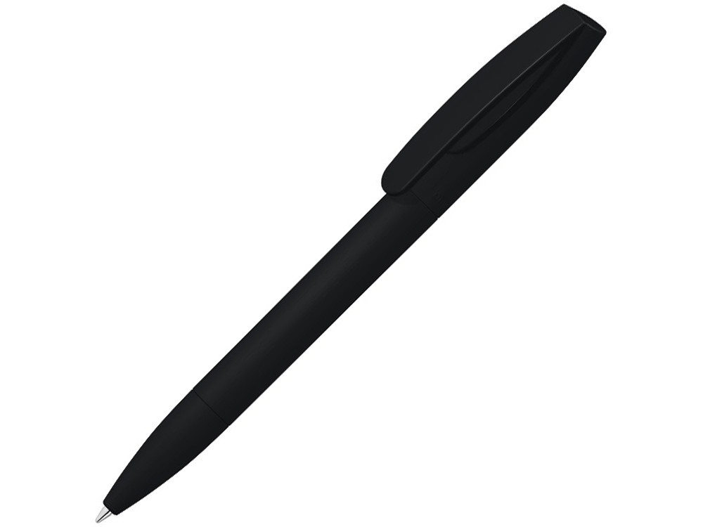 Шариковая ручка Coral Gum с прорезиненным soft-touch корпусом и клипом., черный - фото 1 - id-p215148943