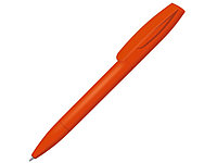 Шариковая ручка Coral Gum с прорезиненным soft-touch корпусом и клипом., оранжевый