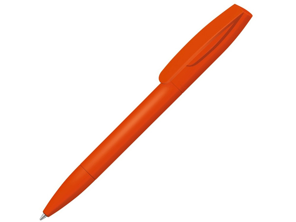 Шариковая ручка Coral Gum с прорезиненным soft-touch корпусом и клипом., оранжевый - фото 1 - id-p215148947