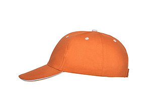 Бейсболка Panel унисекс, оранжевый, фото 2