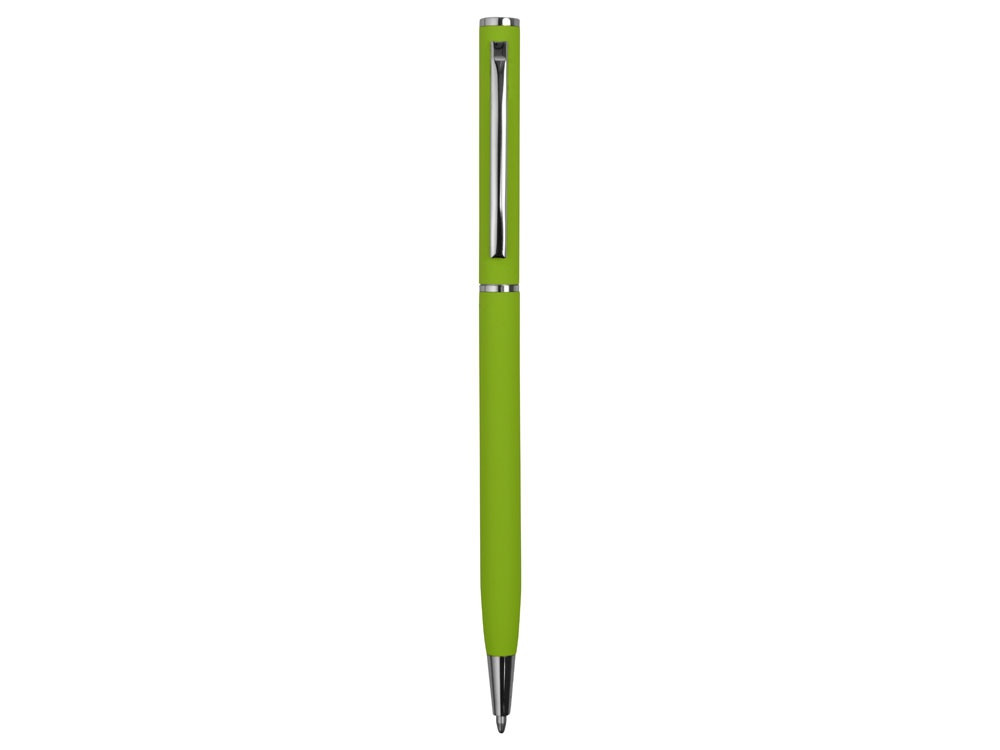 Ручка металлическая шариковая Атриум с покрытием софт-тач, зеленое яблоко - фото 2 - id-p215148030