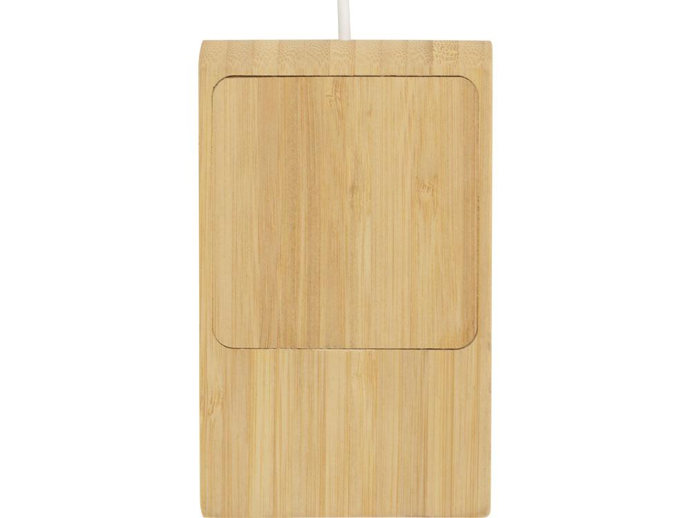 Беспроводное зарядное устройство из бамбука Jetty, 10 Вт, натуральный - фото 6 - id-p215149955