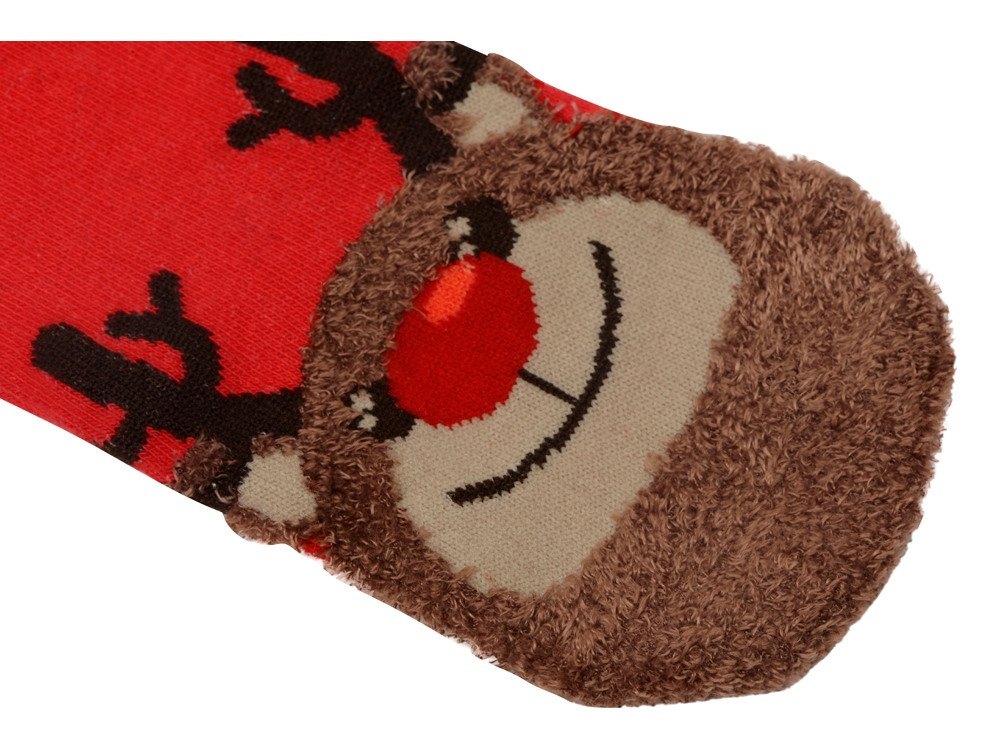 Набор носков с рождественской символикой в мешке мужские, 2 пары, красный - фото 6 - id-p215149976