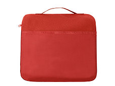 Плед для путешествий Flight в чехле с ручкой и карманом, красный, фото 2