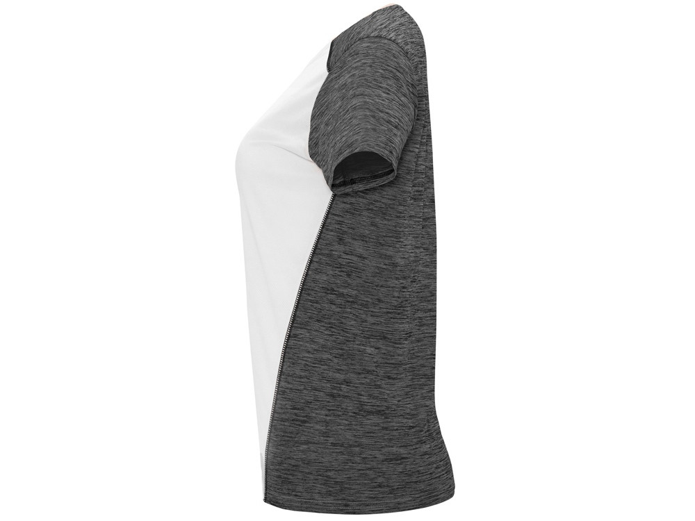 Спортивная футболка Zolder женская, белый/меланжевый черный - фото 3 - id-p215152922