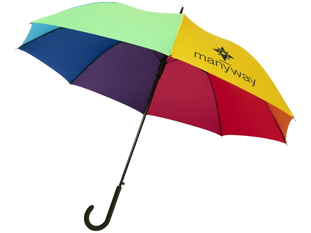 23-дюймовый ветрозащитный полуавтоматический зонт Sarah, радужный - фото 7 - id-p215148082