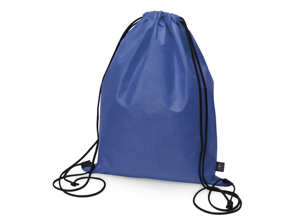 Рюкзак-мешок Reviver из нетканого переработанного материала RPET, синий - фото 1 - id-p215150014