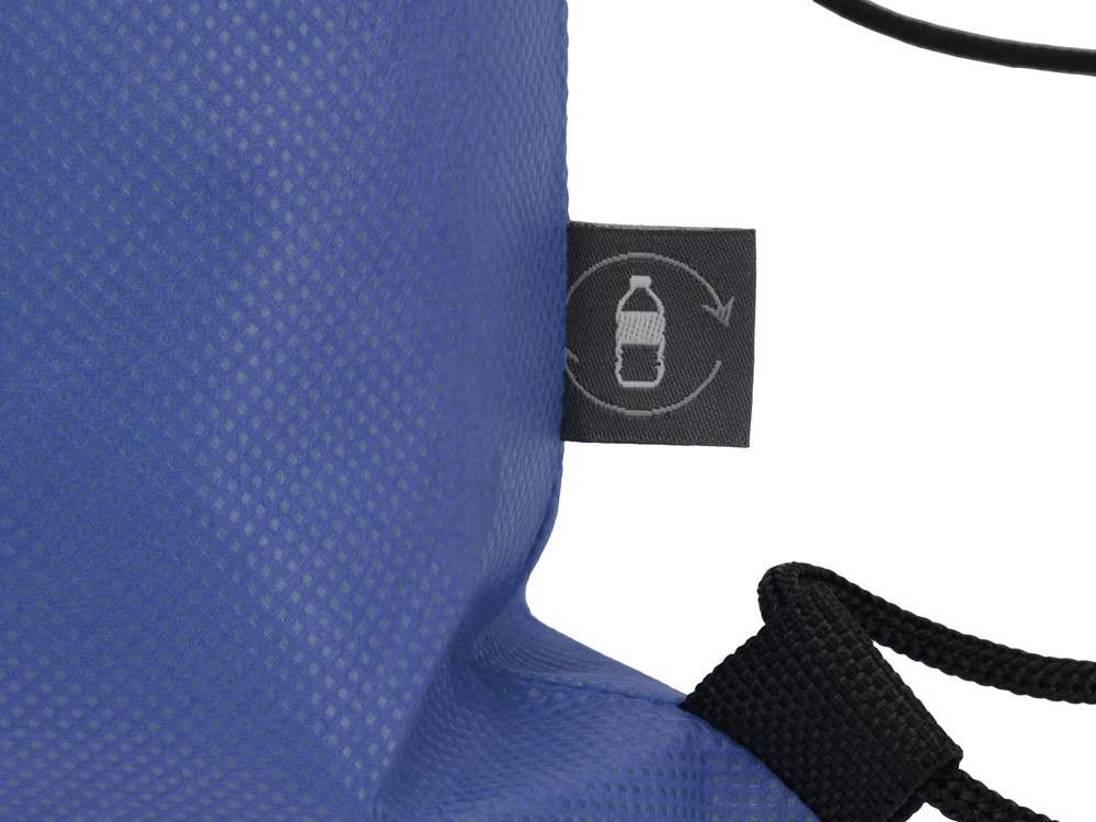 Рюкзак-мешок Reviver из нетканого переработанного материала RPET, синий - фото 3 - id-p215150014