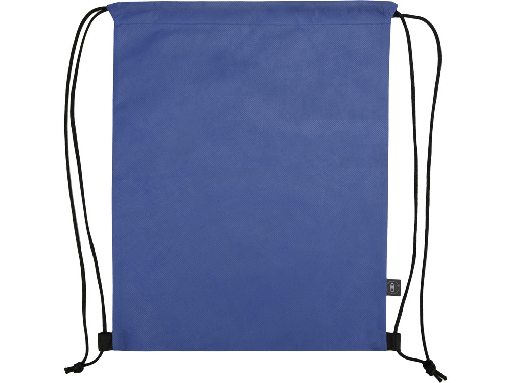 Рюкзак-мешок Reviver из нетканого переработанного материала RPET, синий - фото 4 - id-p215150014