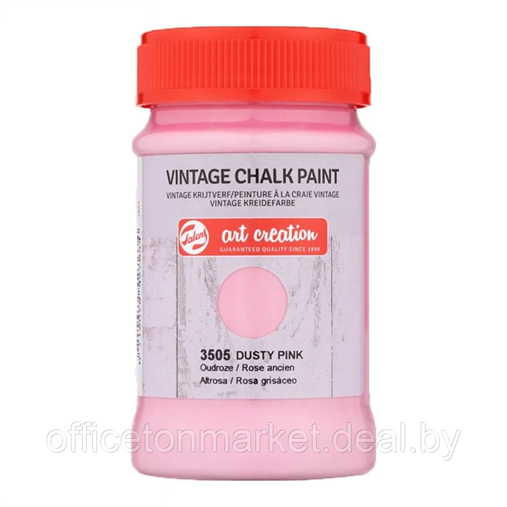 Краска декоративная "VINTAGE CHALK PAINT", 100 мл, 3505 грязно-розовый - фото 1 - id-p137129340