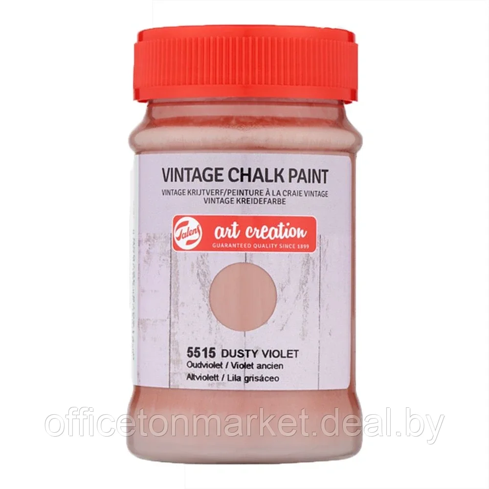 Краска декоративная "VINTAGE CHALK PAINT", 100 мл, 5515 грязно-фиолетовый - фото 1 - id-p137129345