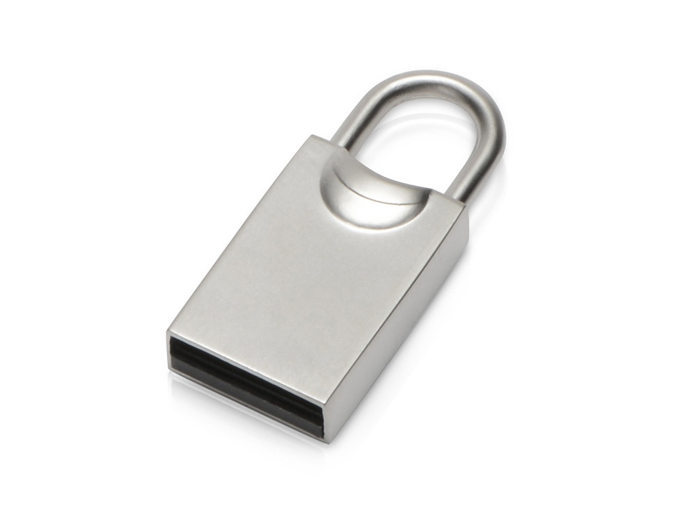 USB-флешка 2.0 на 16 Гб Lock, серебристый - фото 1 - id-p215149044