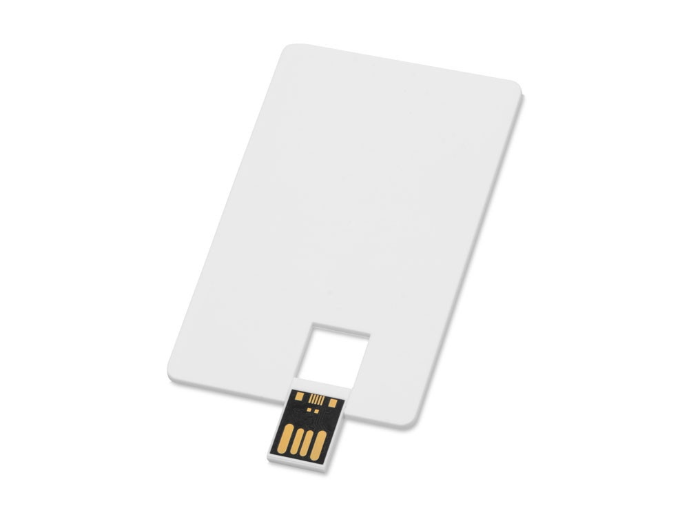 Флеш-карта USB 2.0 16 Gb в виде пластиковой карты Card, белый - фото 2 - id-p215147124