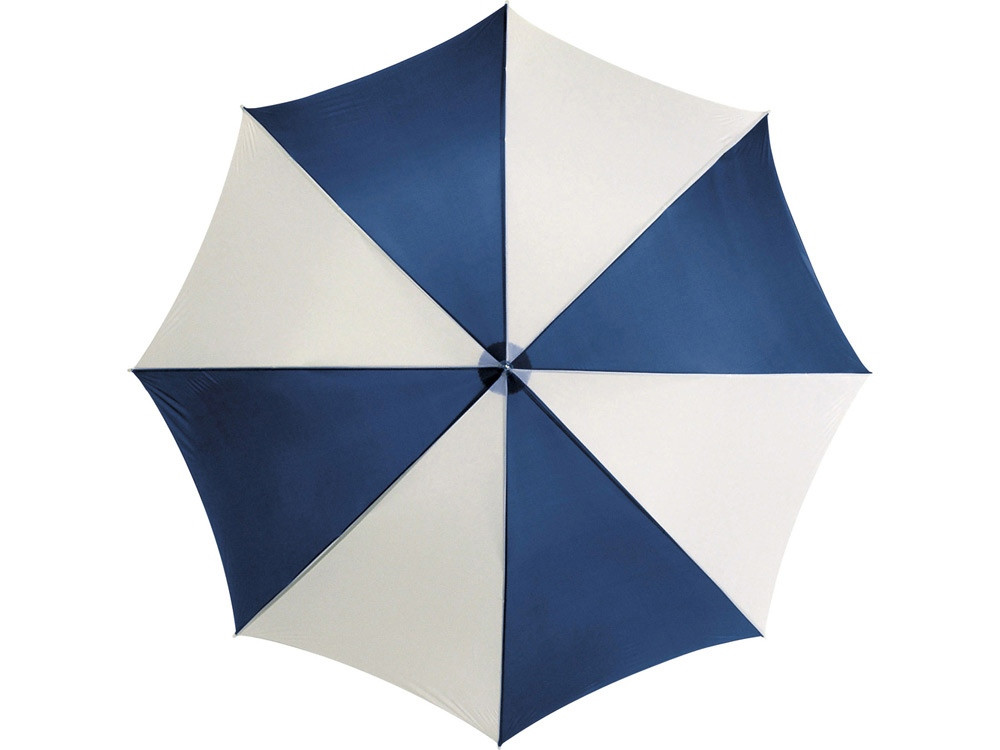 Зонт-трость Lisa полуавтомат 23, синий/белый (Р) - фото 2 - id-p215146147